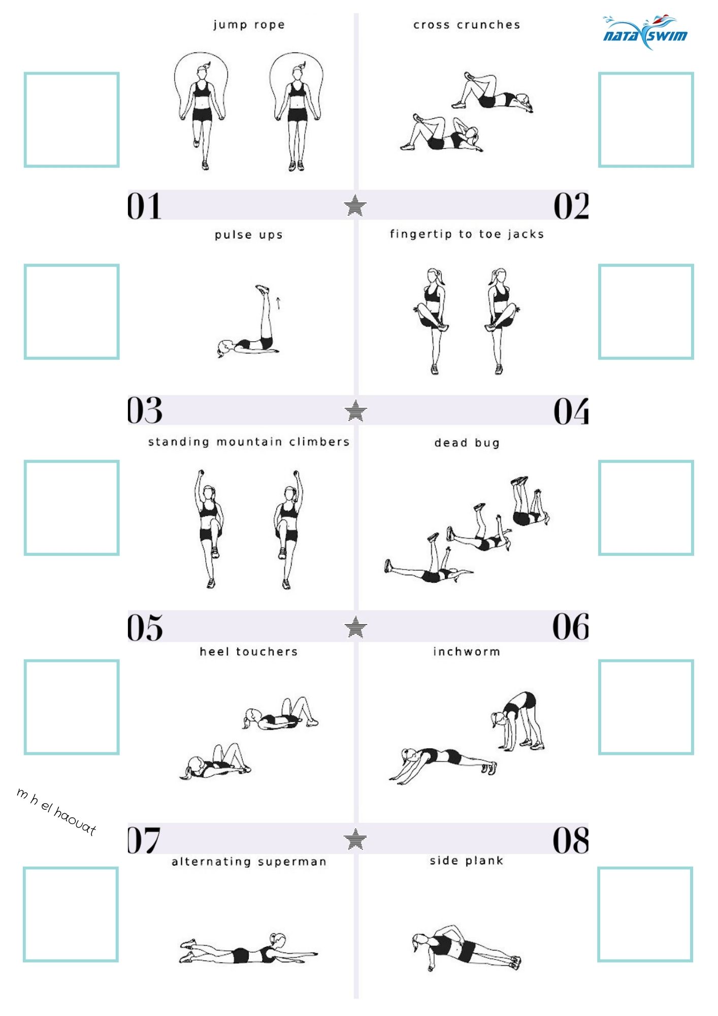 Exercices pour rester actif : - Séance 001